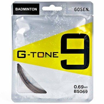 【GOSEN】G-Tone 9 高強力超耐打究極金屬音浪羽拍線(0.69mm)